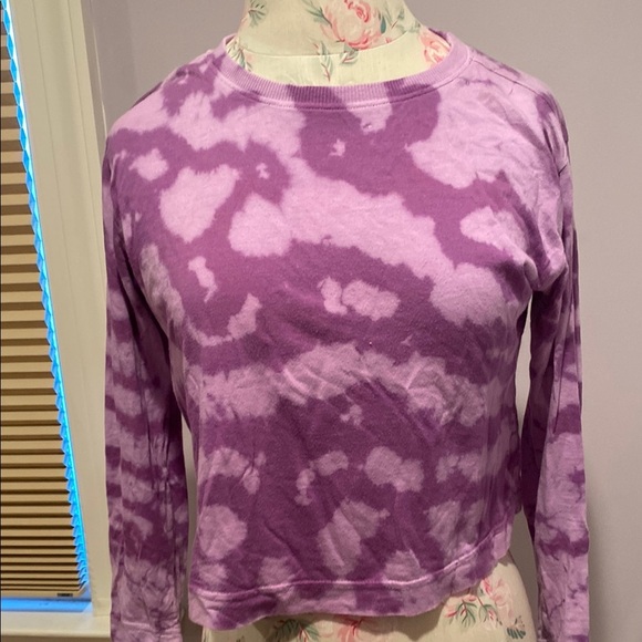 Zella Kids Purple Tie-Dye Long Sleeve Tee - Picture 2 of 9
